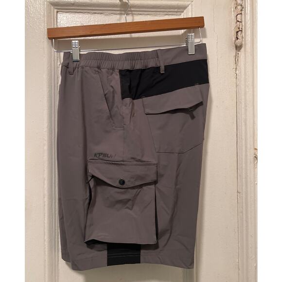 Men's Hiking Cargo Shorts Dark Grey and Black NWT Size L - Picture 6 of 13